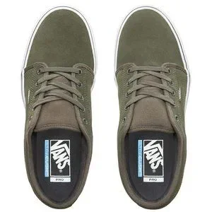 Vans Chukka Suede Low Skateboard Shoes Perf Grape Leaf Green/ White Mens 7.5 New VANS Chukka Low (Perf) Grape Leaf / True White Mens 7.5 M  main image 4